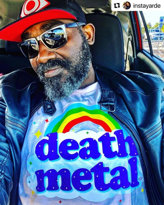 Death Metal Rainbow Unisex T-shirt GT2999-101LPK Rainbow, Death Metal,  Heavy Metal, Sarcastic, Funny, Trending, Humor, Pink 