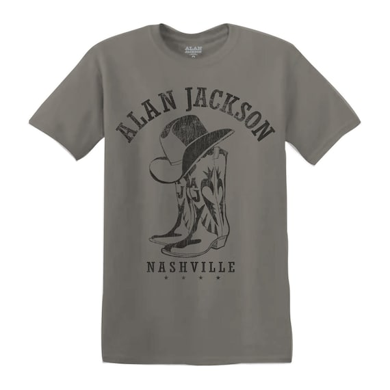 ALAN JACKSON - Boots and Nashville - Unisex T-shirt