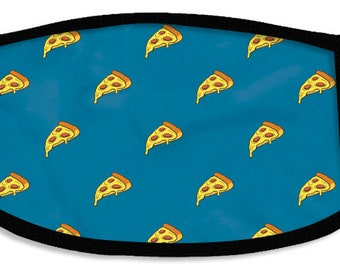 Pizza Pattern Face Mask (GT10854-985PTN) face mask, covid, face covering, pizza lover, pizza pie, pie lover, pepperoni, foodie