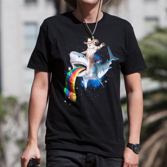 rainbow cat t shirt