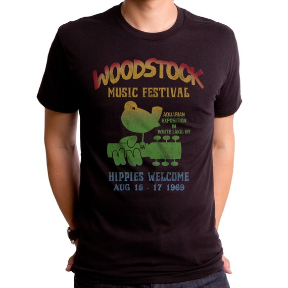 Woodstock Music Festival NY August 1969 Black T-Shirt 2XL NEW Junior Sizes  S Kleidung & Accessoires LA1964217