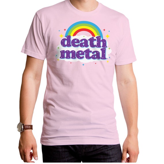 løst influenza Decimal Death Metal Rainbow Men's T-shirt GT2999-101LPK - Etsy Australia