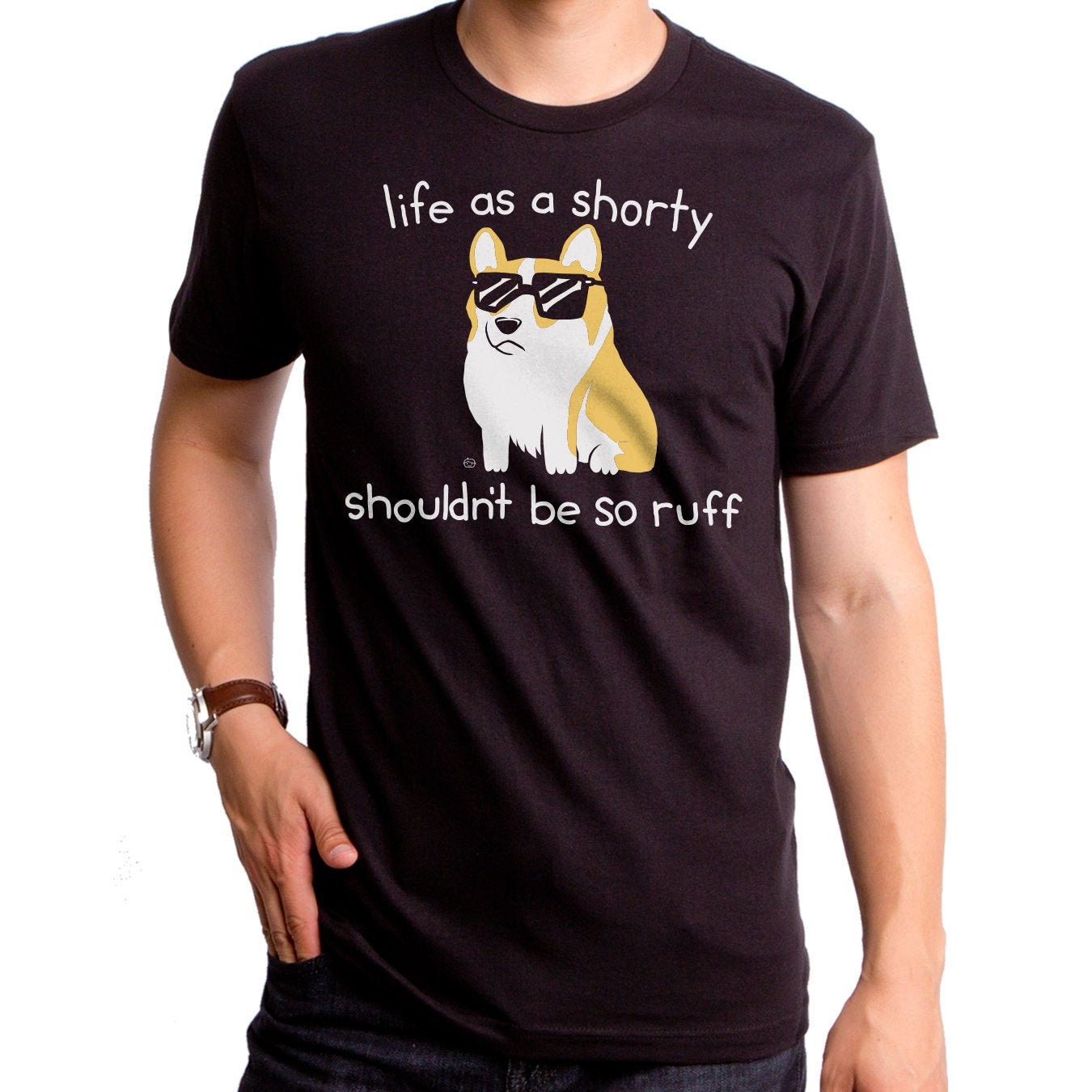 Life as a Shorty Men's T-shirt GT9430-501BLK Funny | Etsy