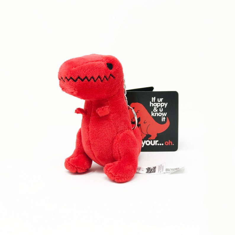 red t rex plush