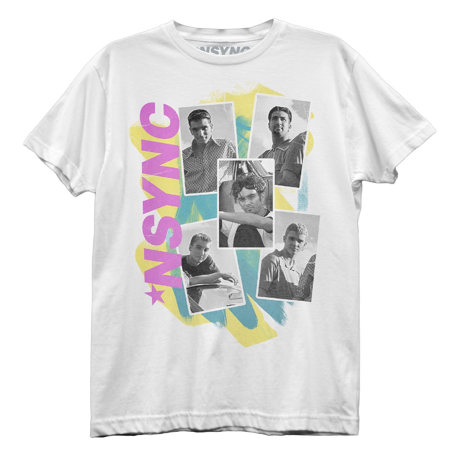 Discover NSYNC - Photo Blocks Best Boyfriend T-Shirt