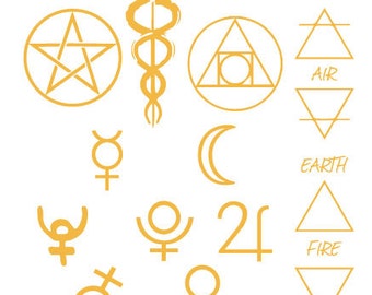 photo Antimony Symbol Tattoo antimony symbol etsy