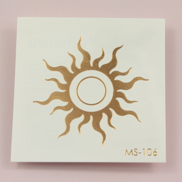 Sun Temporary Tattoo Etsy
