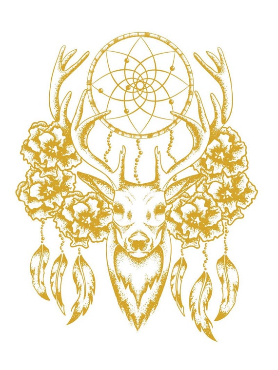 10 Tribal Tattoos Dream Catcher Deer Fold Metallic Temporary - Etsy Ireland 10 Tribal Tattoos Dream Catcher Deer Fold Metallic Temporary - Etsy Ireland