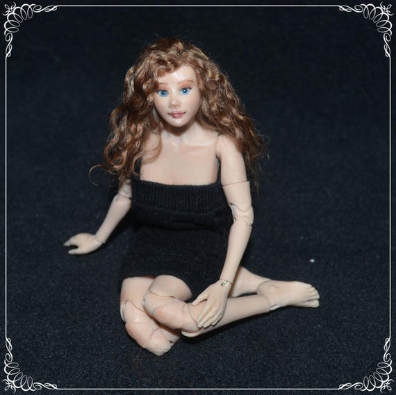 1/12 Scale Bjd YOUTH GIRL Handmade Doll - Real Proportions - OOAK