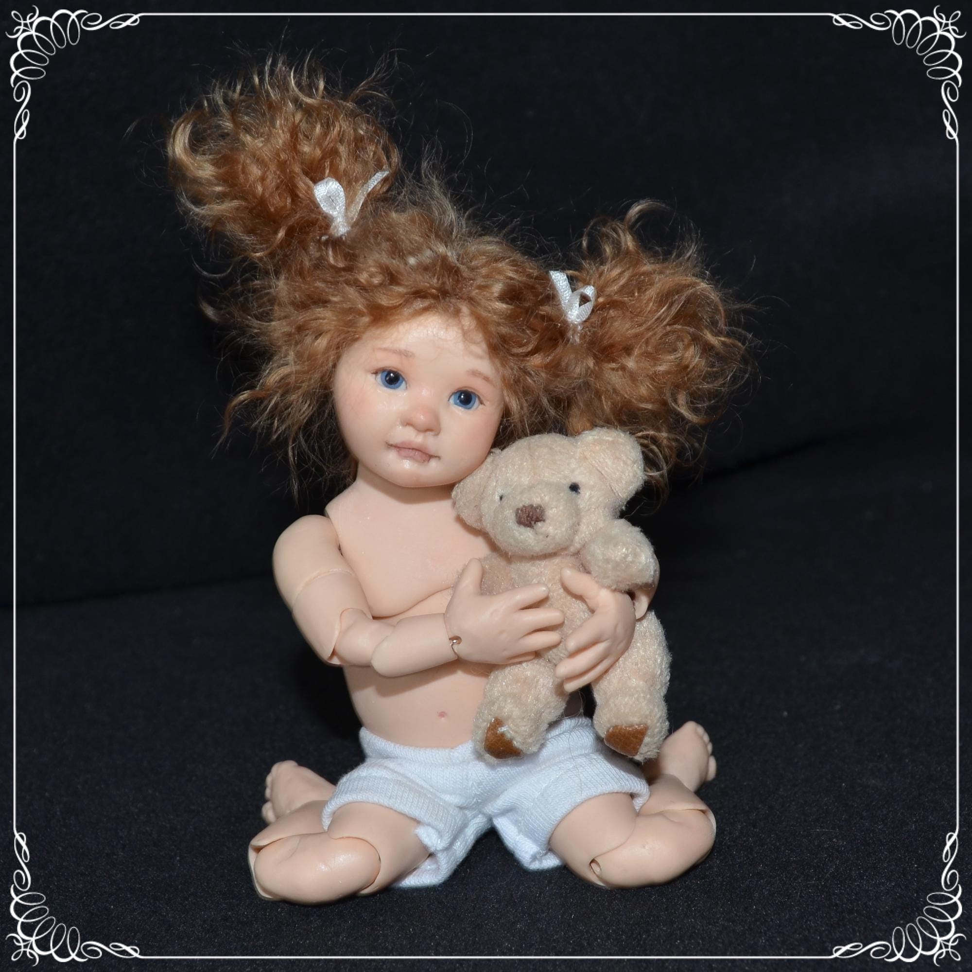 そらまめページ　ドール 1/6 Scale Bjd BABY Handmade Doll - Real Proportions - OOAK Made to