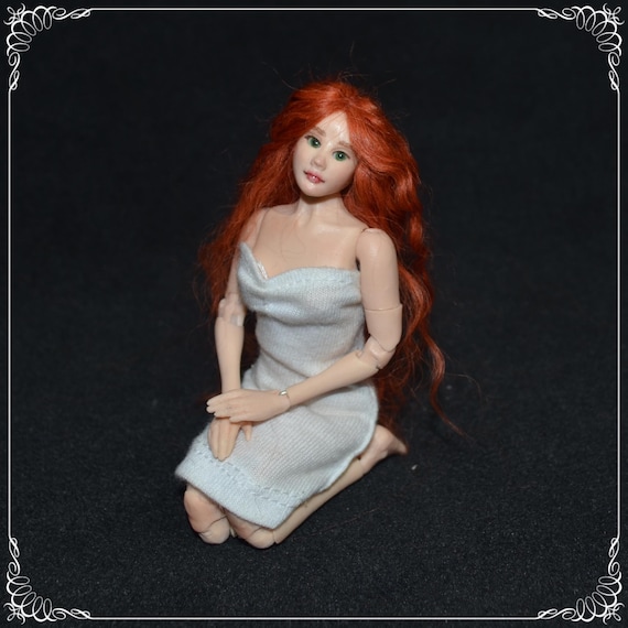 1/12 Scale Bjd YOUTH GIRL Handmade Doll - Real Proportions - OOAK