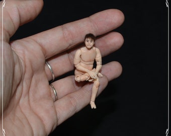 1/24 bjd male doll - real proportions - OOAK custom made - mature content