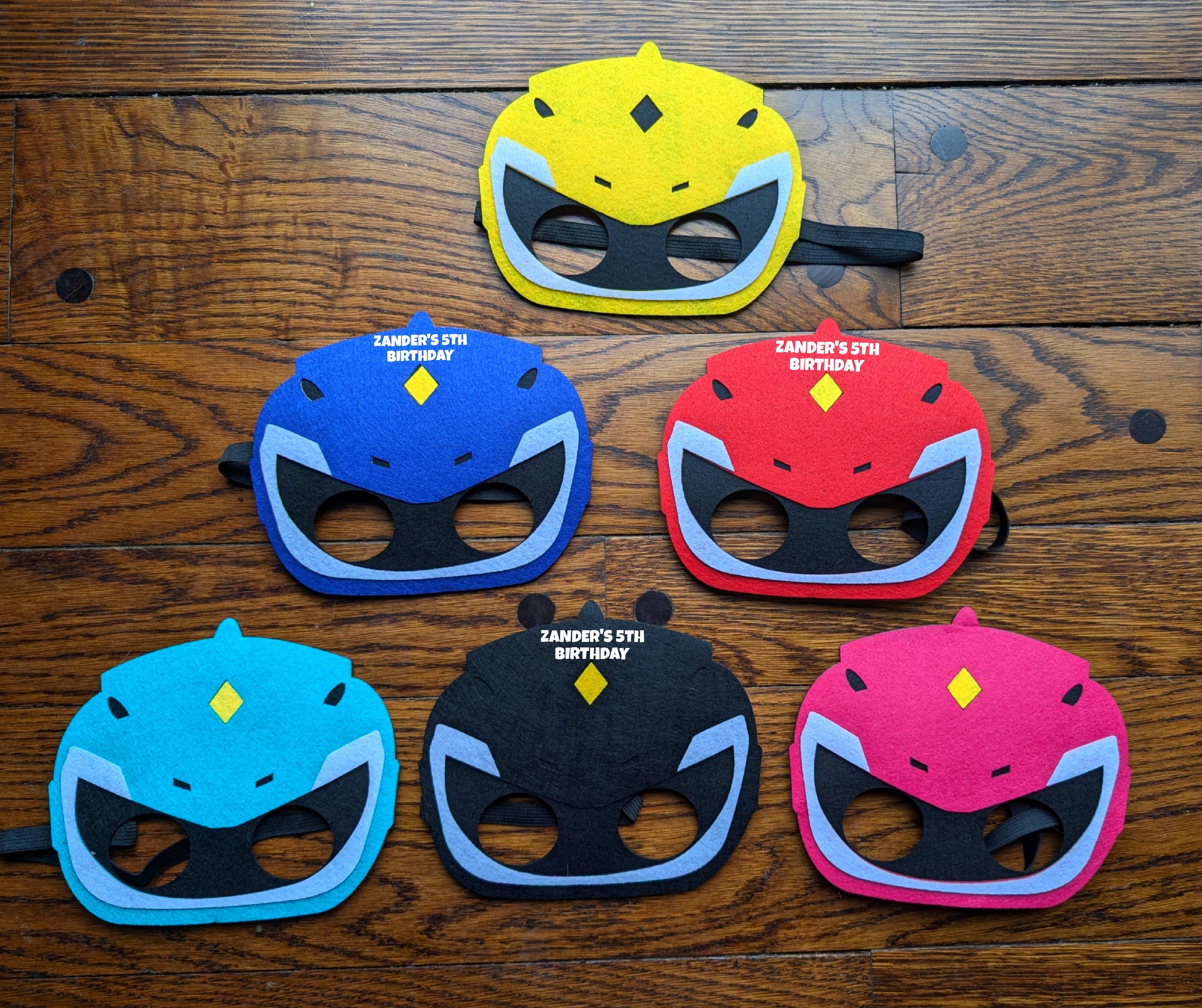 Máscaras de fieltro de Ranger personalizadas