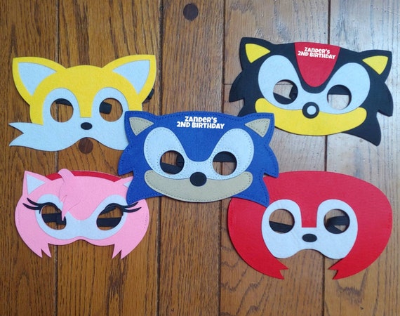 Personalized Sonic Felt Masks Sonic Party Favors Sonic Etsy personalized-sonic-felt-masks-sonic-party-favors-sonic-etsy