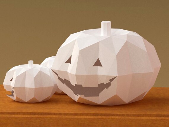 Halloween Jack O Lantern 3d Paper Model Pattern