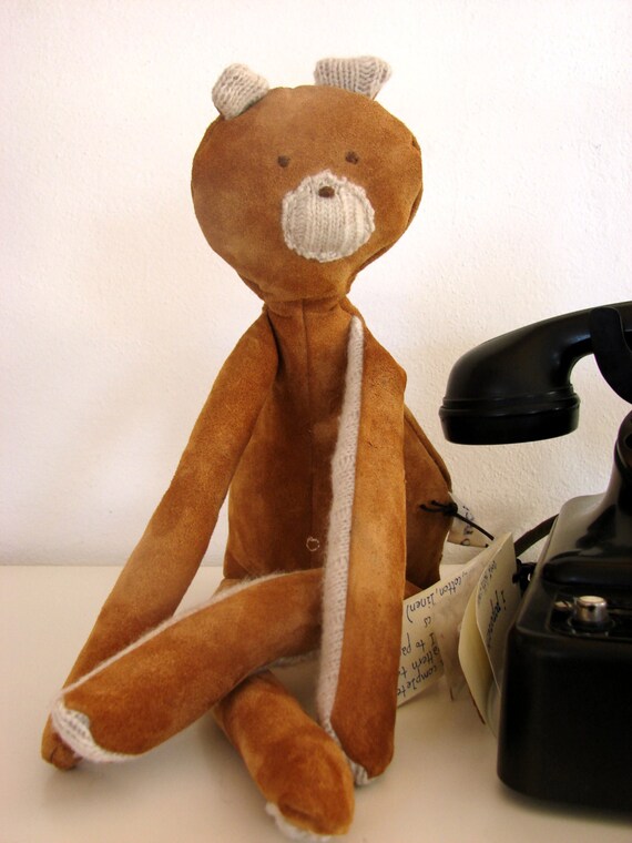 leather stuffed animals