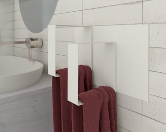 Easy install bathroom towel rack set- Glue on bathroom accessories