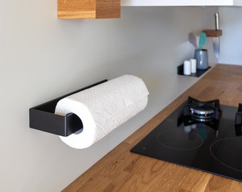 MAGNETIC Porte-serviettes en papier | Porte-rouleau de cuisine magnétique, porte-serviettes en papier avec aimants à l'arrière, accessoires de cuisine