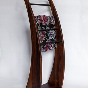 Clothes stand Plutoo WALNUT wood clothes valet, clothes hanger, bedroom clothes stand image 3