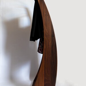 Clothes stand Plutoo WALNUT wood clothes valet, clothes hanger, bedroom clothes stand image 4