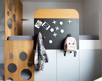 Pizarra magnética de actividades: Pizarra infantil, pared sensorial (59,5 x 80 cm)