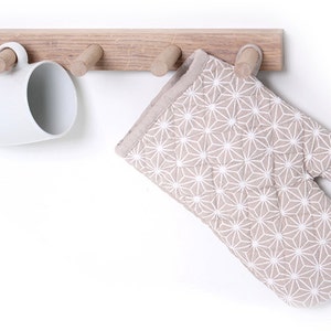 Magnetic kitchen towel hanger, magnetic coffee cup hanger, coffee mug rack, tea towel holder Hanger W basic image 5