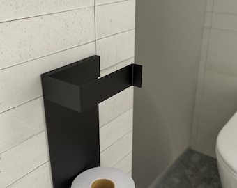 Portarrollos de papel higiénico magnético moderno: organizador de baño elegante y funcional