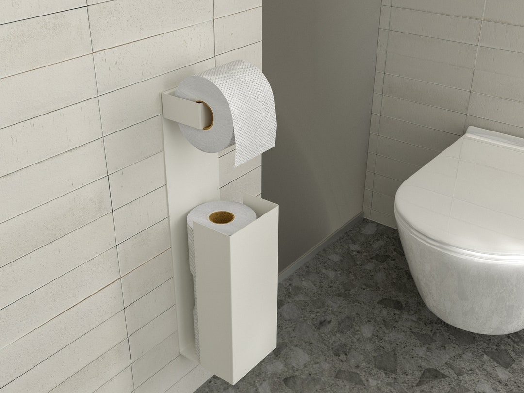 Minimalistic Wall Mounted Toilet Paper Storage With Etsy