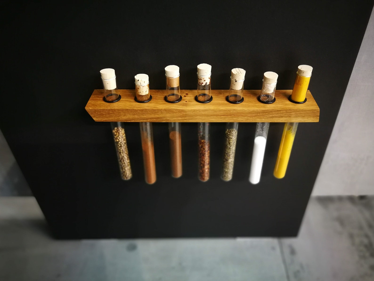 MAGNETIC Spice Rack With 7 Classic Glass Tubes - Etsy