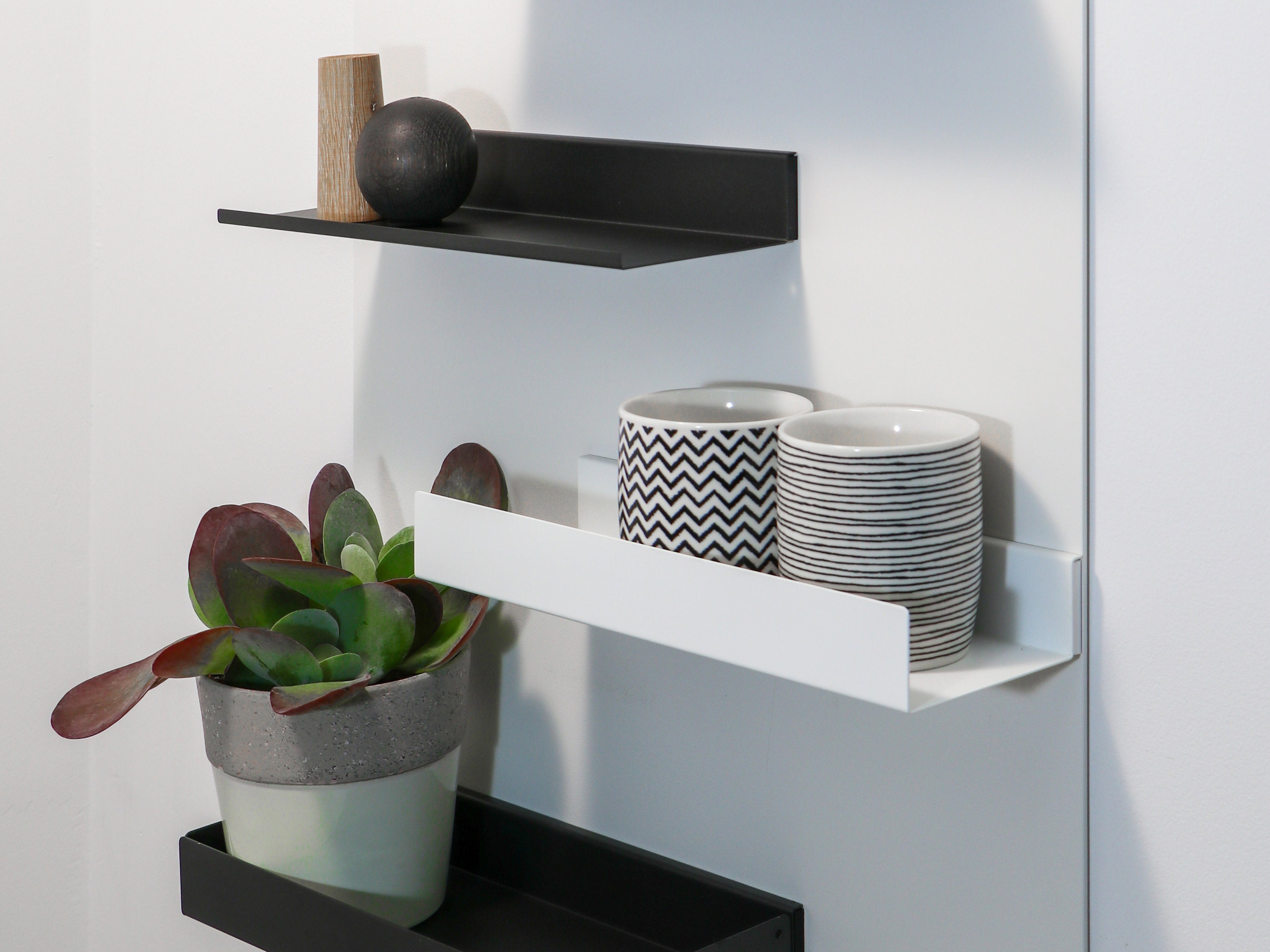 Stick-On Storage : Magnetic Wall Shelf