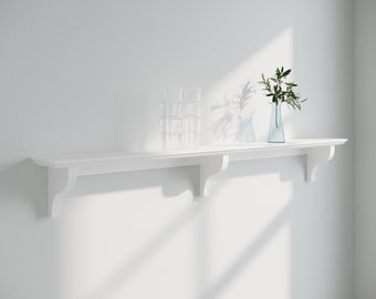 Shaker Shelf | Farrow & Ball - All White - 13cm Deep