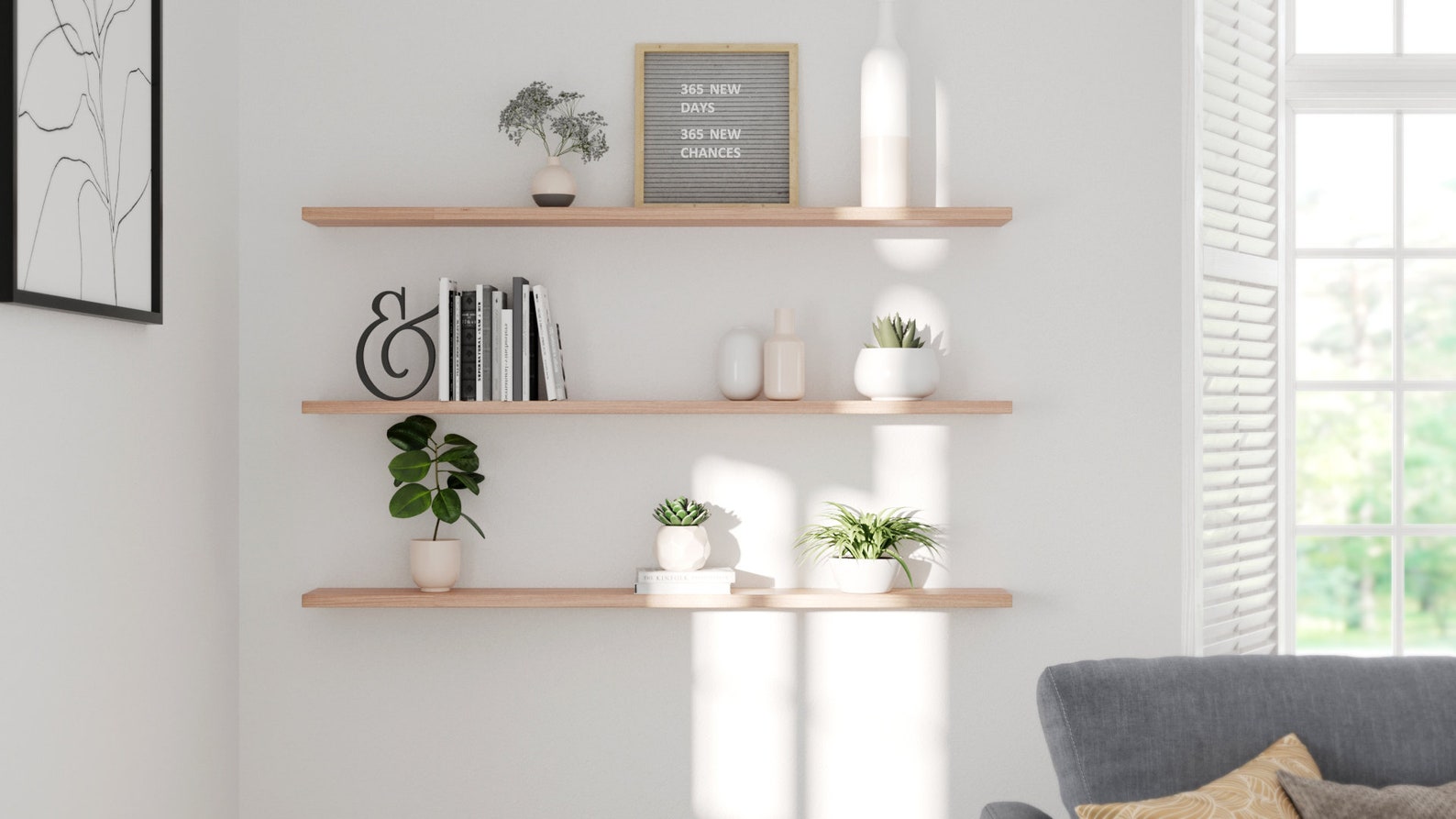 Oak Floating Shelf Neptune Isoguard Seasoned Oak 19cm Etsy UK