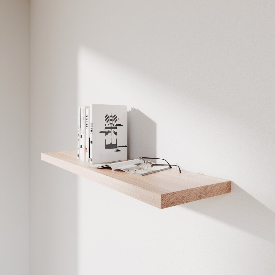 Chunky Oak Floating Shelf Neptune Isoguard Seasoned 13cm Etsy