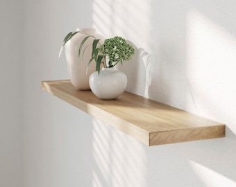 Oak Floating Shelf | Raw Unfinished Oak | 13cm