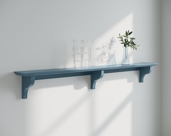 Shaker Shelf | Farrow & Ball - Stiffkey Blue - 13cm Deep