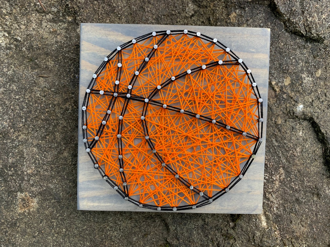 READY TO SHIP Mini Basketball String Art Etsy