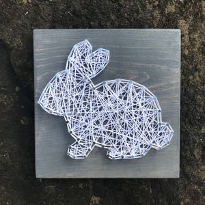 MADE TO ORDER Mini Bunny Rabbit String Art - Etsy