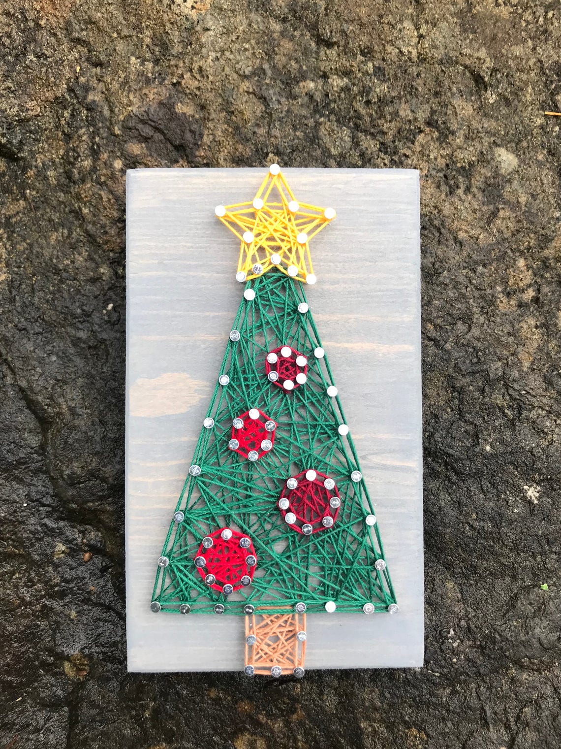 MADE TO ORDER Mini Christmas Tree String Art - Etsy