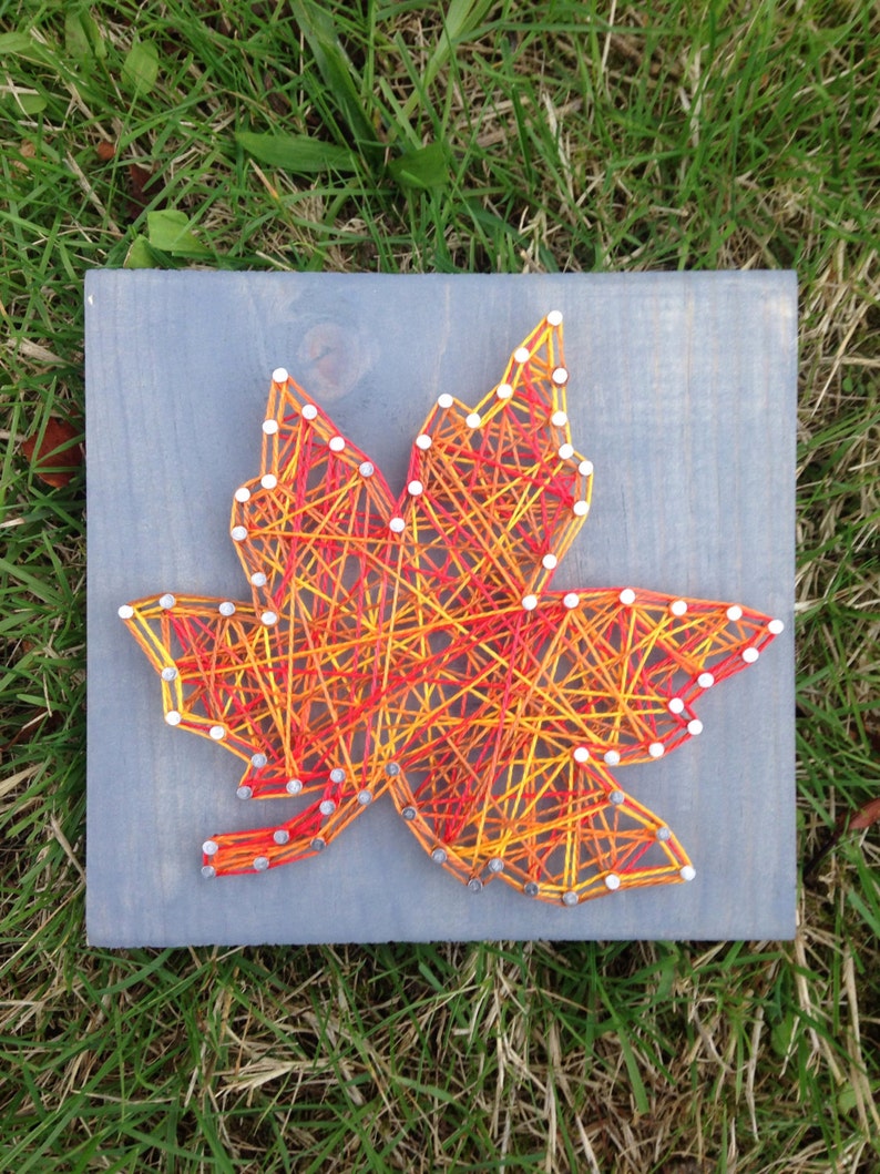 MADE TO ORDER Mini Leaf String Art Etsy