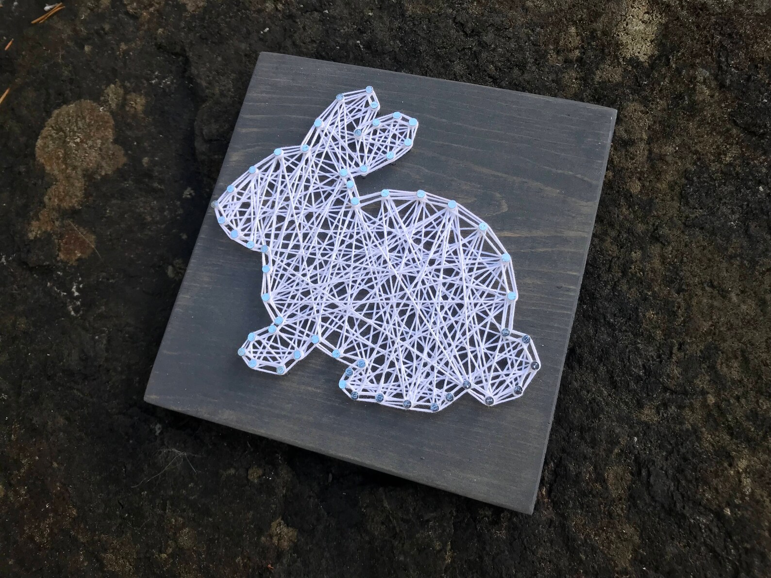 MADE TO ORDER Mini Bunny Rabbit String Art - Etsy