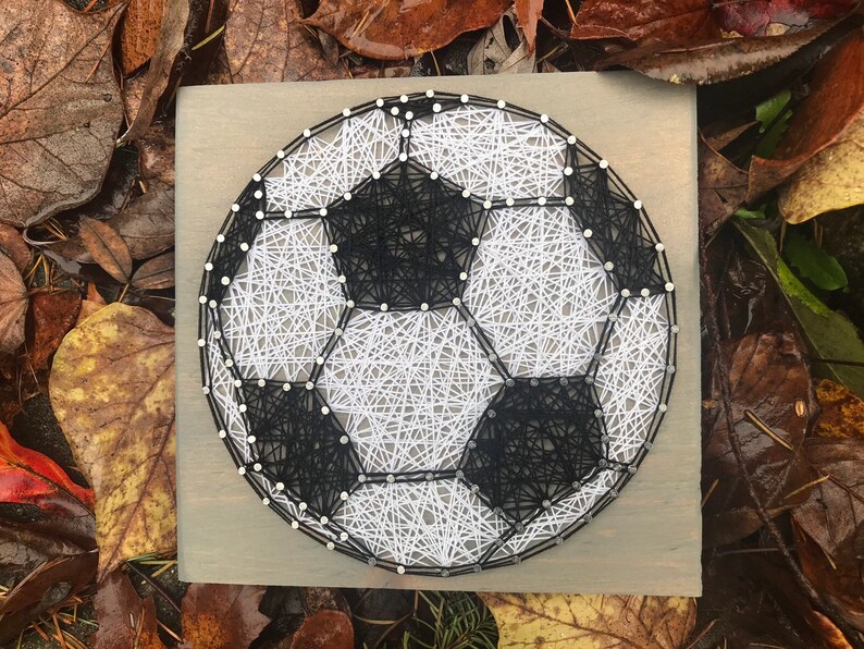 MADE TO ORDER Soccer Ball String Art Etsy