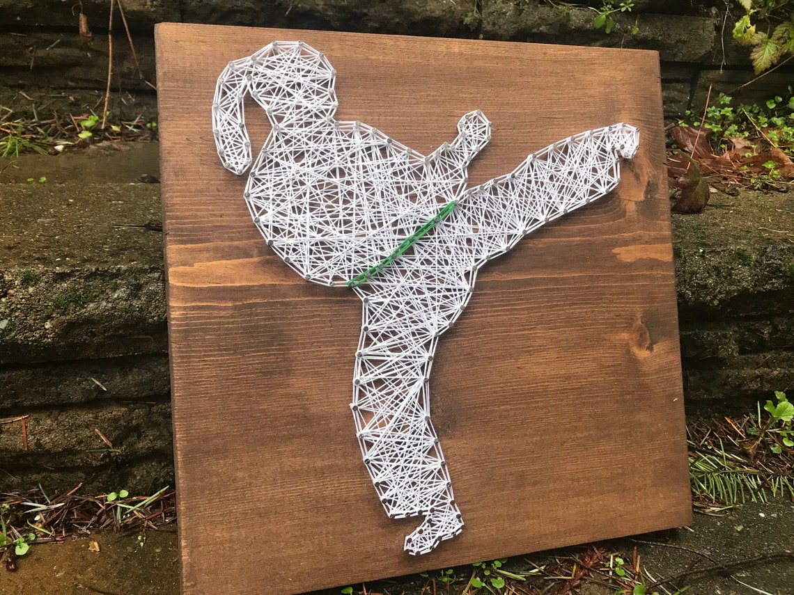 MADE TO ORDER Karate Girl String Art Etsy