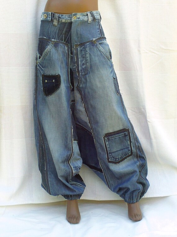 oleno harem denim pants