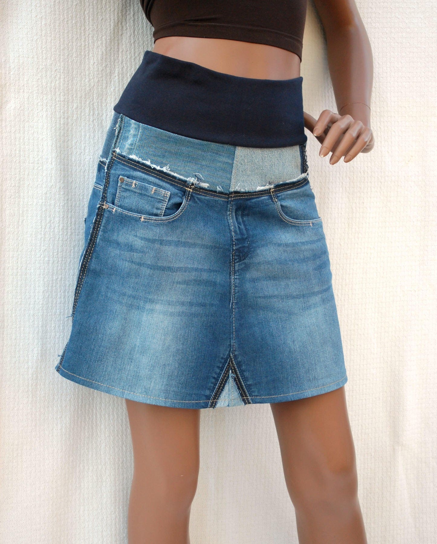 Side of the insert pocket a-line skirt J110 Side of the insert pocket a-line skirt J110