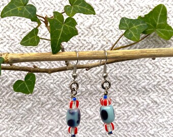 Earrings MADISON with seed beads, small earrings, fashion earrings, jewelry gift