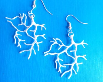 SALE silver metal branch tree pair of earrings nature feel wedding lightweight branch jewelry gift for her stylish unique by mademeathens