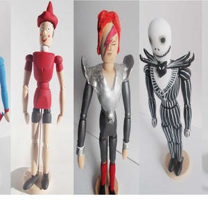 art doll sculptures wooden figures by mademeathens