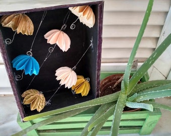 Umbrellas theme wooden box wall hanger, home decoration totally handmade and assembled by mademeathens, unique wall art gift for all