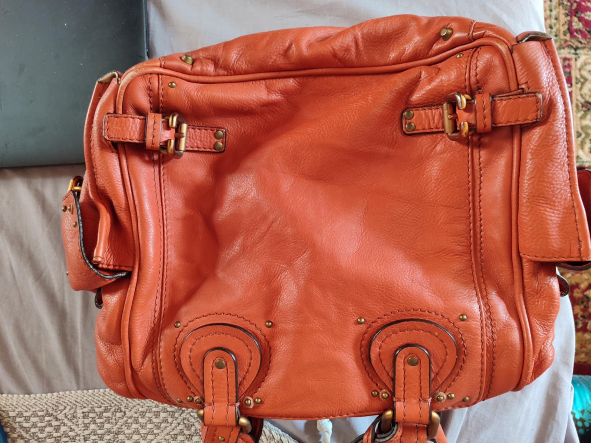 Chloe Vintage Paddington Tote Bag Leather Authentic Shoulder Bag