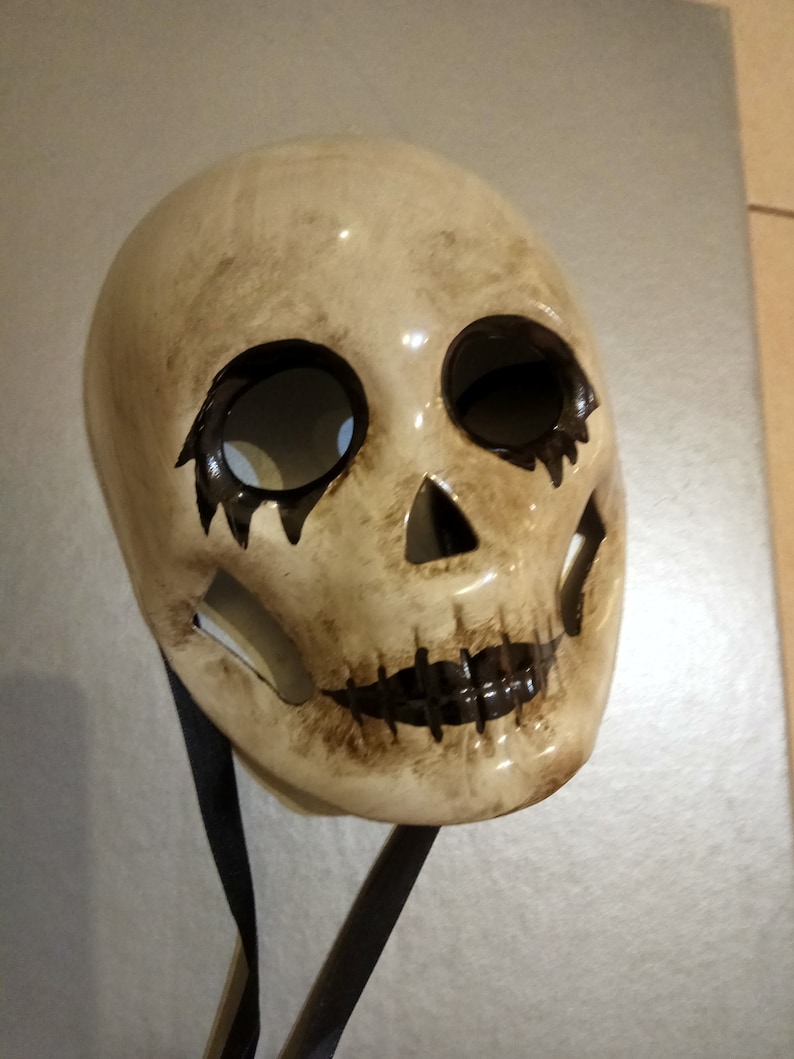dia de los muertos full face handmade painted mask acrylic non toxic colours skeleton day of the dead masquerade costume party mademeathens